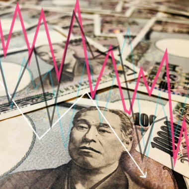 株価下落のグラフ