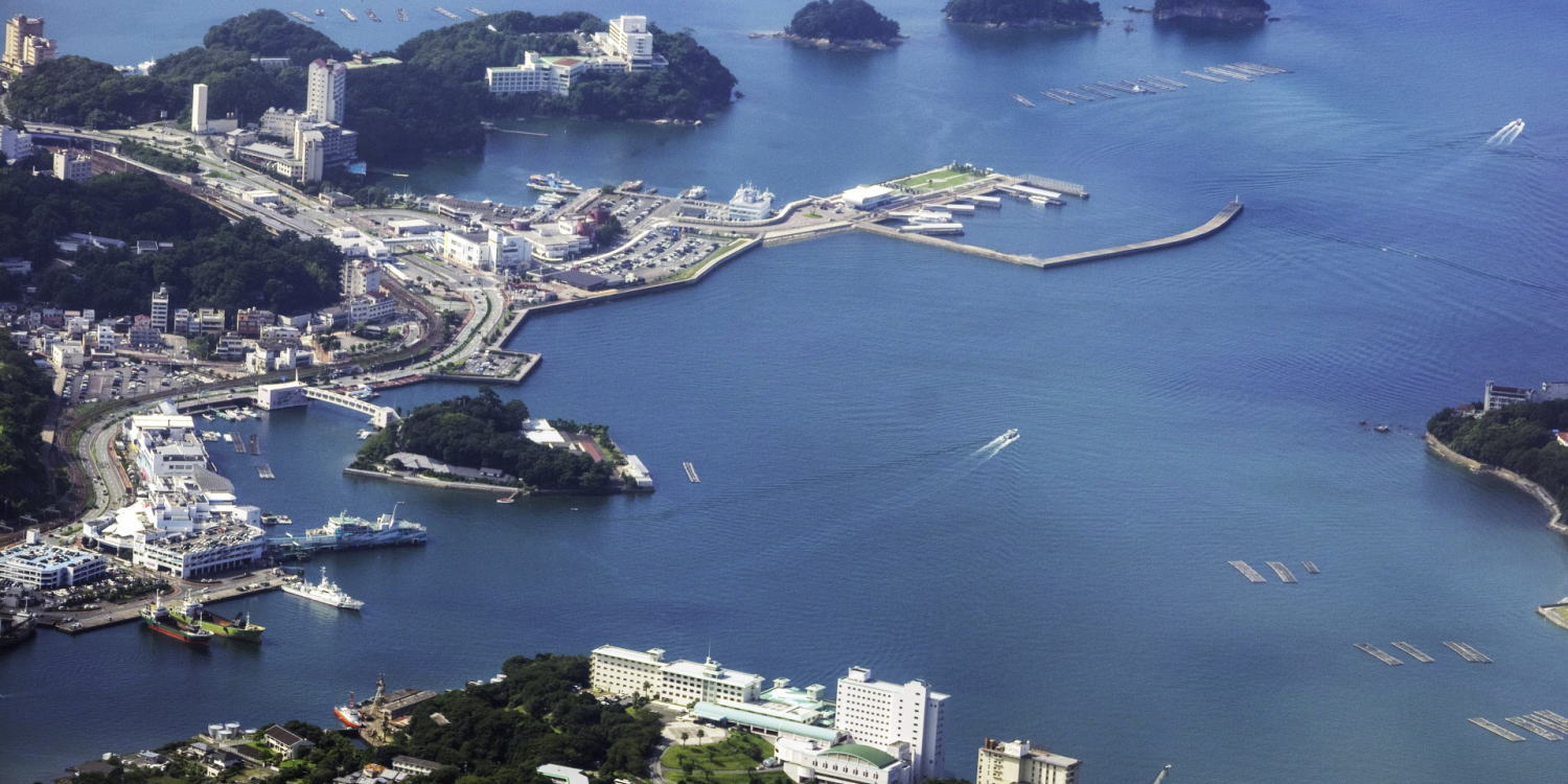 鳥羽港の空撮